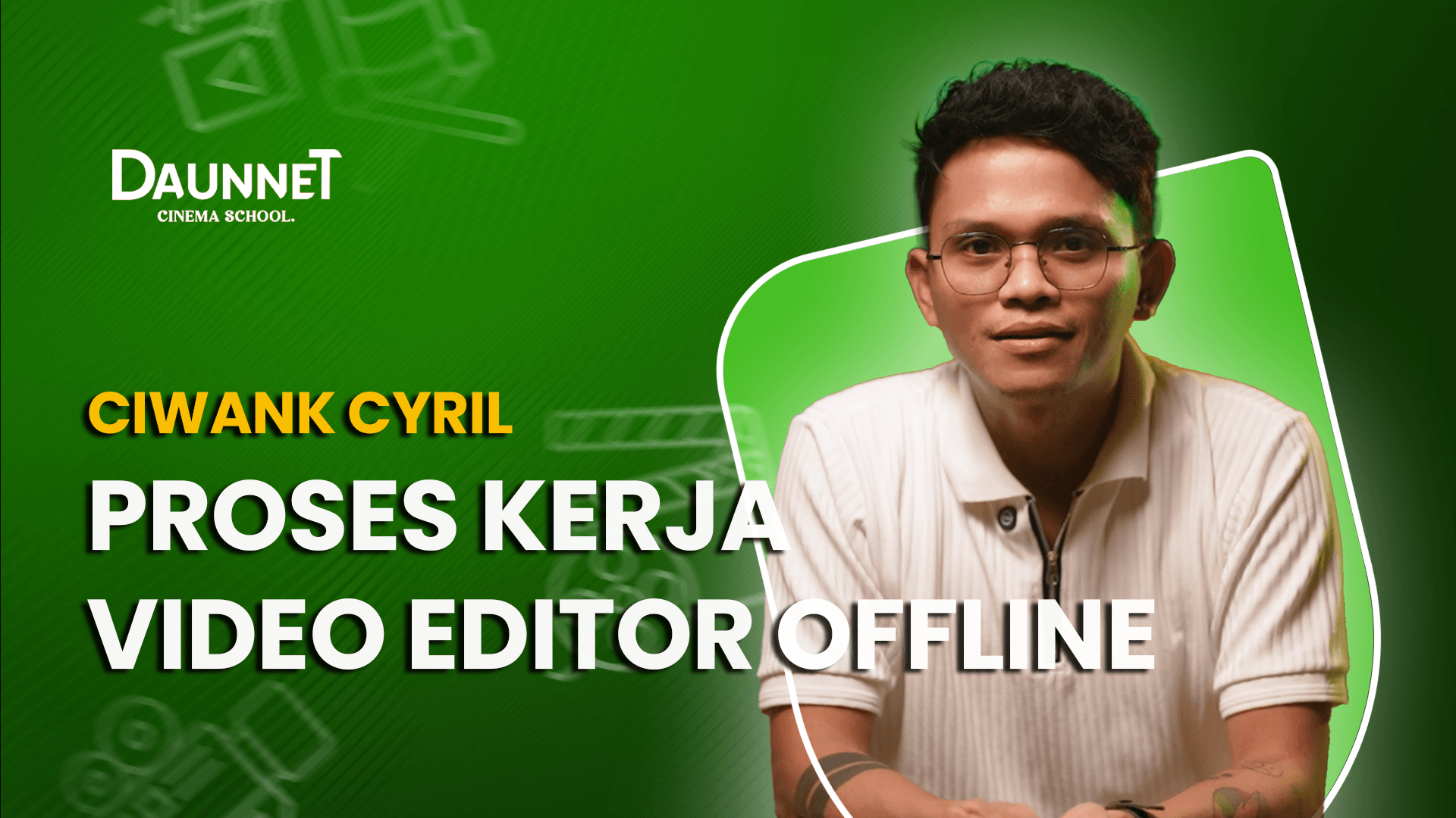 Proses kerja Video editor offline